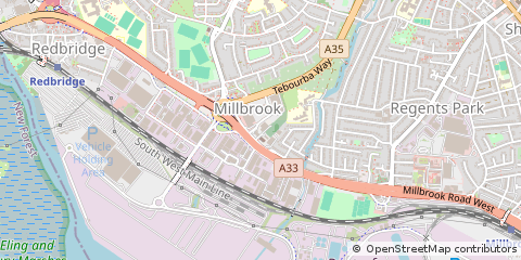 Map of Southampton, Hampshire