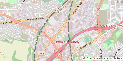 Map of Leeds, West Yorkshire