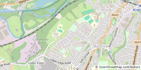 Map of Brighouse, West Yorkshire