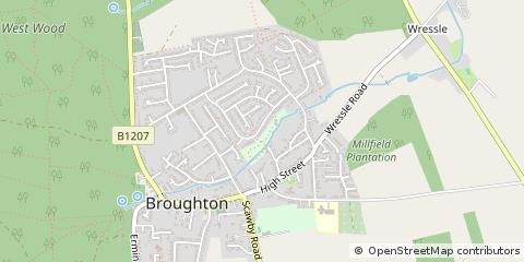 Map of Brigg, North Lincolnshire