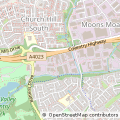 Map of Redditch, Worcestershire