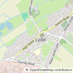 Map of Lydd, Kent