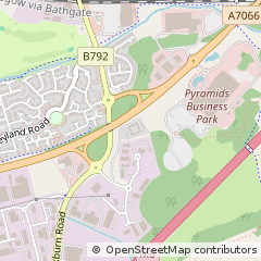 Map of Bathgate, West Lothian