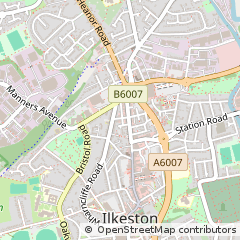 Map of Ilkeston, Derbyshire