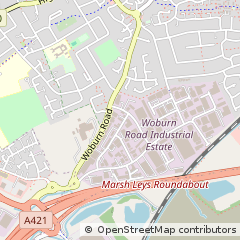 Map of Bedford, Bedfordshire
