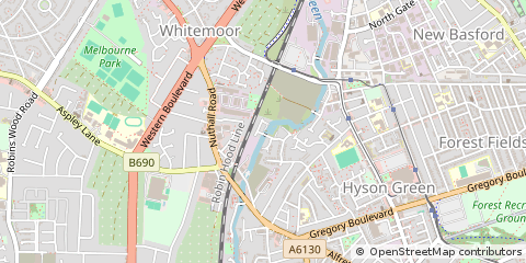 Map of Nottingham