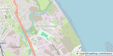 Map of Bromborough, Wirral