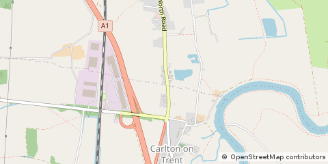 Map of Newark, Nottinghamshire