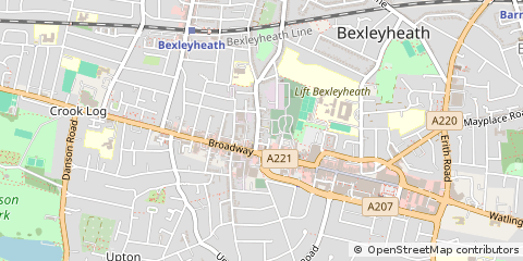 Map of Bexleyheath, Kent