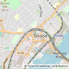 Map of Rochester, Kent
