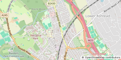 Map of Surrey