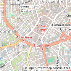 Map of Sheffield