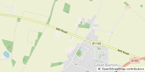 Map of Bury ST. Edmunds, Suffolk