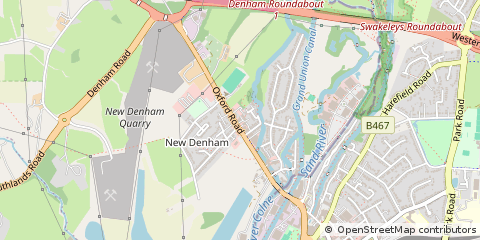 Map of Uxbridge, Middlesex