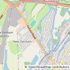 Map of Uxbridge, Middlesex
