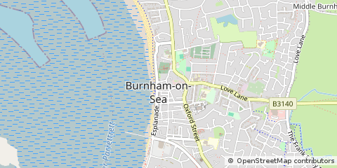 Map of Burnham on SEA, Somerset