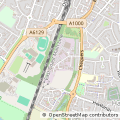 Map of Welwyn Garden City, Hertfordshire