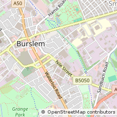 Map of Stoke-on-Trent, Staffordshire