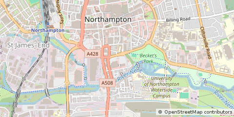 Map of Northampton