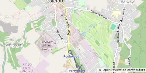 Map of Coleford, Gloucestershire