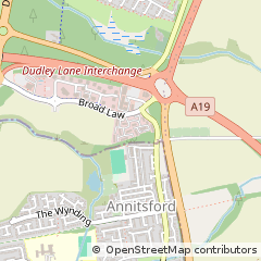 Map of Cramlington, Northumberland