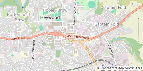 Map of Rochdale, Lancashire