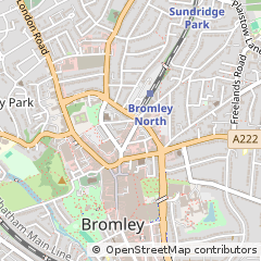 Map of Bromley, Kent