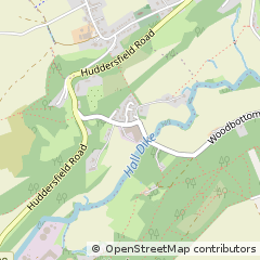 Map of Huddersfield, West Yorkshire