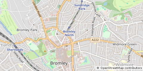 Map of Bromley, Kent