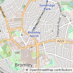 Map of Bromley, Kent