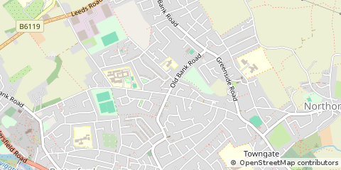 Map of Mirfield, West Yorkshire