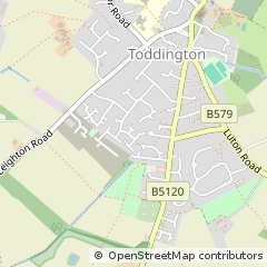 Map of Toddington, Bedfordshire