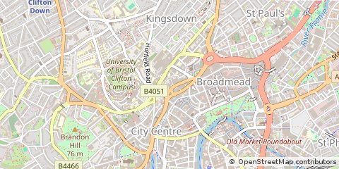 Map of Bristol, Avon