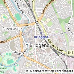 Map of Bridgend