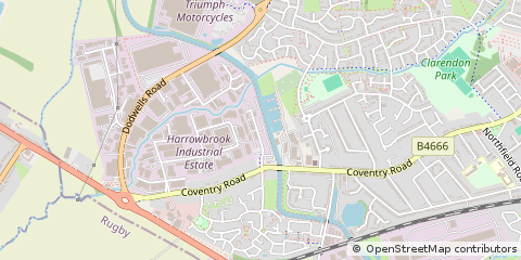 Map of Hinckley, Leicestershire