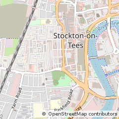 Map of Stockton-on-Tees, Cleveland