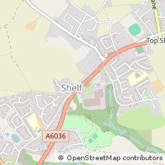 Map of Halifax, West Yorkshire