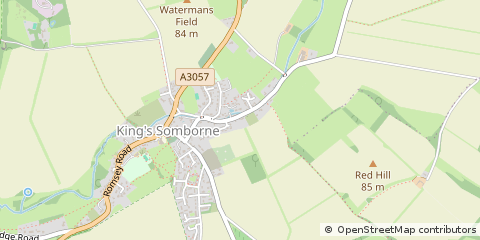 Map of Kings Somborne