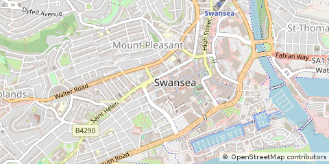 Map of Swansea