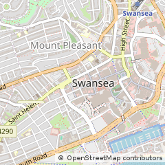 Map of Swansea