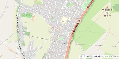 Map of Clanfield, Hampshire