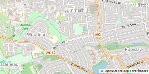 Map of Aberdeen