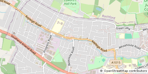 Map of Leigh-on-SEA, Essex