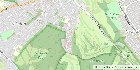 Map of Croydon