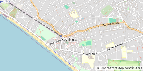 Map of Seaford, East Sussex