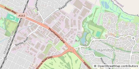 Map of Leicester