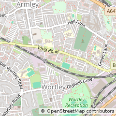 Map of Leeds, West Yorkshire