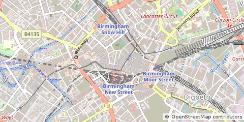 Map of Birmingham, West Midlands