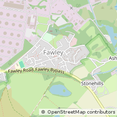 Map of Southampton,, Hampshire.