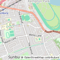 Map of Sunbury-on-Thames